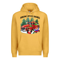 Mustard hanging with my gnomies Premium Hoodie - CowGirlArtShop