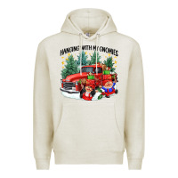 Oatmeal Heather hanging with my gnomies Premium Hoodie - CowGirlArtShop