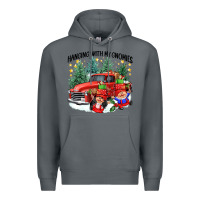 Rock hanging with my gnomies Premium Hoodie - CowGirlArtShop
