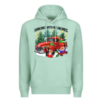 Seafoam hanging with my gnomies Premium Hoodie - CowGirlArtShop