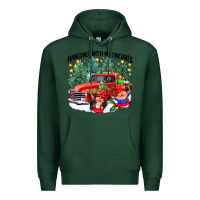 Sports Green hanging with my gnomies Premium Hoodie - CowGirlArtShop