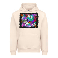 Sandshell halloween ghost and turquoise glitter background Urban Hoodie - BundleAndBundleShop