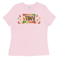 Bubblegum Pink educator of tiny humans libbey glass Ladies Tee - BundleAndBundleShop