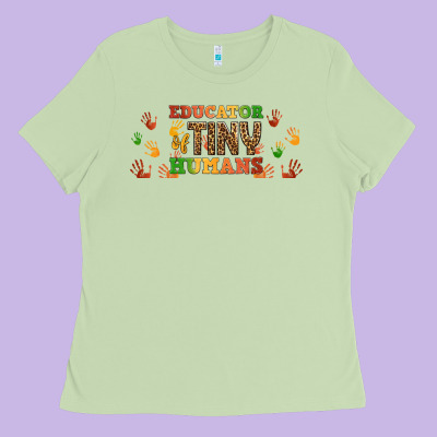 Educator Of Tiny Humans Libbey Glass Ladies Tee Designed By Bundleandbundleshop