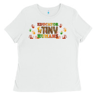 White educator of tiny humans libbey glass Ladies Tee - BundleAndBundleShop
