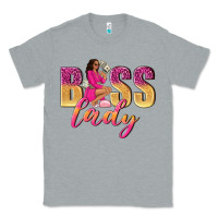 Heather Grey boss lady afro woman Classic Tee - NancyCooperArtShop