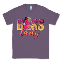 Lavender boss lady afro woman Classic Tee - NancyCooperArtShop