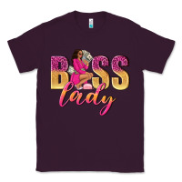 Plum boss lady afro woman Classic Tee - NancyCooperArtShop