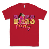 Red boss lady afro woman Classic Tee - NancyCooperArtShop