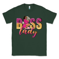 Sports Green boss lady afro woman Classic Tee - NancyCooperArtShop