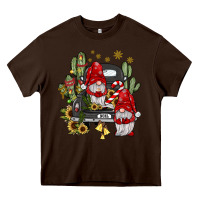 Chocolate Brown farm truck,noel gnome Heavy Core Tee - JahusDesignShop