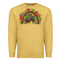 Antique Gold Mardi Gras rainbow Premium Sweatshirt - HowdyJamesFarm