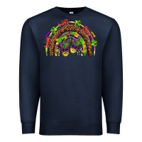 Navy Mardi Gras rainbow Premium Sweatshirt - HowdyJamesFarm
