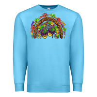 Ocean Blue Mardi Gras rainbow Premium Sweatshirt - HowdyJamesFarm