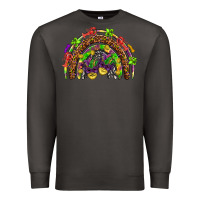 Smoke Mardi Gras rainbow Premium Sweatshirt - HowdyJamesFarm