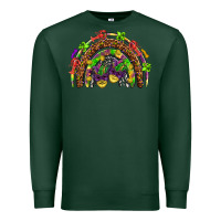 Sports Green Mardi Gras rainbow Premium Sweatshirt - HowdyJamesFarm