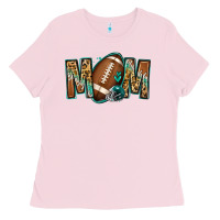 Bubblegum Pink American football mom Ladies Tee - Jasminsmagicworld