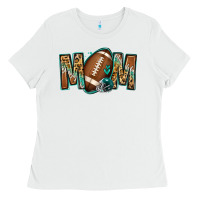 White American football mom Ladies Tee - Jasminsmagicworld
