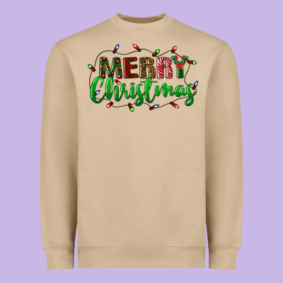 Merry Christmas Heavyweight Sweatshirt Designed By Bundleandbundleshop