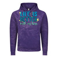 Cloud Purple life is better with my boys Vintage Hoodie - MaliasSmallBusiness