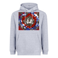 Heather Grey patriotic tie dye Heavyweight Hoodie - CowGirlArtShop