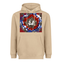 Mushroom patriotic tie dye Heavyweight Hoodie - CowGirlArtShop