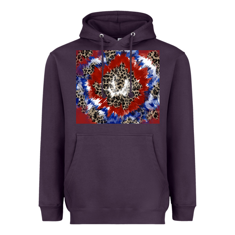 Patriotic Tie Dye Heavyweight Hoodie by CowGirlArtShop | Teevron
