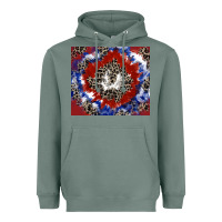 Sage patriotic tie dye Heavyweight Hoodie - CowGirlArtShop