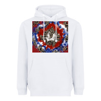 White patriotic tie dye Heavyweight Hoodie - CowGirlArtShop
