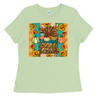 Matcha Thankful grateful blessed Ladies Tee - Artiststas