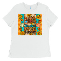 Thankful Grateful Blessed Ladies Tee | Teevron