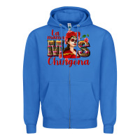 True Royal La mama mos Chingona Zipper Hoodie - NancyCooperArtShop