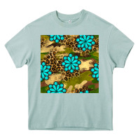 Arona camouflage leopard gemstone seamless pattern Heavy Core Tee - BundleAndBundleShop
