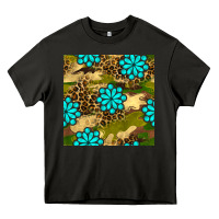 Asphalt camouflage leopard gemstone seamless pattern Heavy Core Tee - BundleAndBundleShop