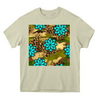 Mossy camouflage leopard gemstone seamless pattern Heavy Core Tee - BundleAndBundleShop