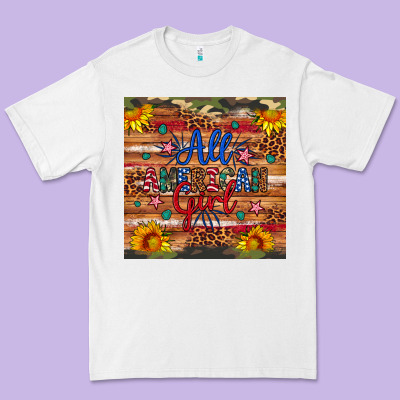 All American Girl Premium Tee Designed By Artiststas