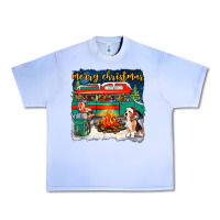 Grape Ice merry christmas with camper van Urban Heavy Tee - NancyCooperArtShop