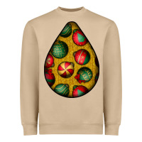 Mushroom christmas  teardrop Heavyweight Sweatshirt - BundleAndBundleShop