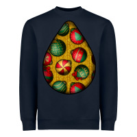 Navy christmas  teardrop Heavyweight Sweatshirt - BundleAndBundleShop