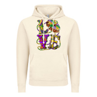 Vintage Artic mardi gras love with king cake Vintage Hoodie - RanaPortraitStore