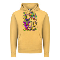 Vintage Mustard mardi gras love with king cake Vintage Hoodie - RanaPortraitStore
