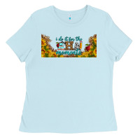 Baby Blue i do it for the aha moments libbey glass Ladies Tee - BundleAndBundleShop