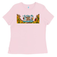 Bubblegum Pink i do it for the aha moments libbey glass Ladies Tee - BundleAndBundleShop