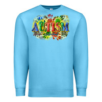 Ocean Blue Autism accept understand love Premium Sweatshirt - CowGirlArtShop