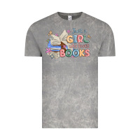 Cloud Rock just a girl who loves books Vintage Tee - MaliasSmallBusiness