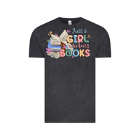 Just A Girl Who Loves Books Vintage Tee | Teevron