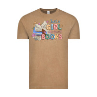 Vintage Coffee just a girl who loves books Vintage Tee - MaliasSmallBusiness