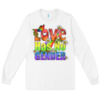 White Love Has No Gender Pride Lgbtq Long Sleeve Tee - BundleAndBundleShop