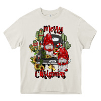 Cream farm truck,merry christmas gnome Heavy Core Tee - JahusDesignShop