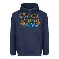 Navy small town autism Heavyweight Hoodie - CowGirlArtShop